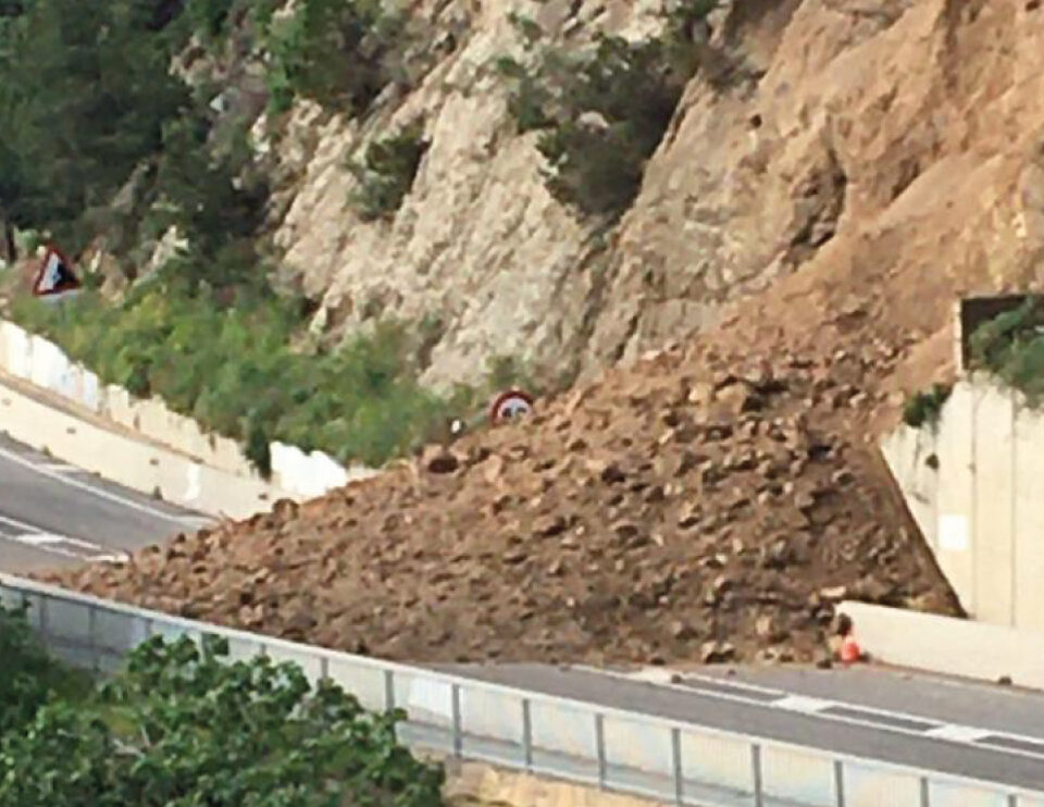 Desprendimiento Calella y Sant Pol